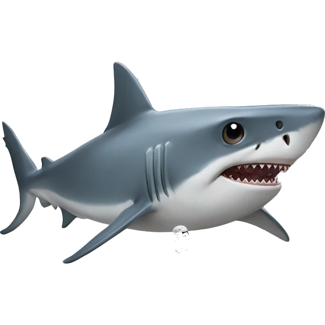 Shark playing with Star Wars ships emoji