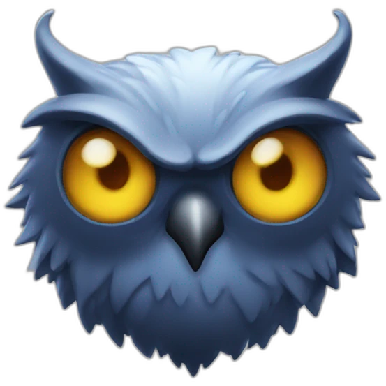 Démon a tête de chouette emoji