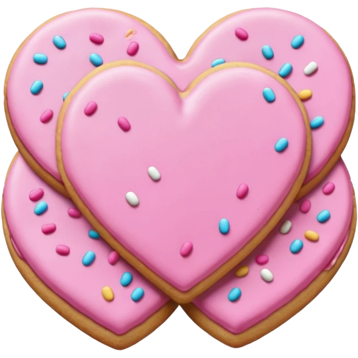 Natale rosa, biscotti estetico emoji