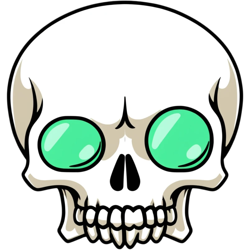 shocked skull emoji