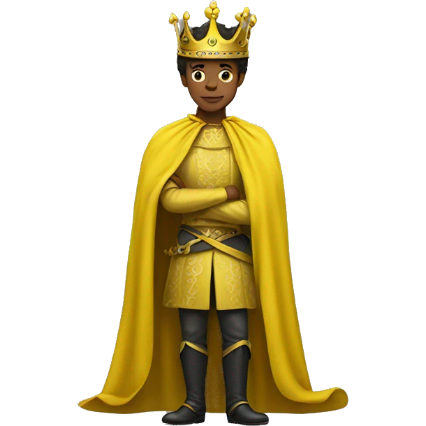 yellow standing prince emoji