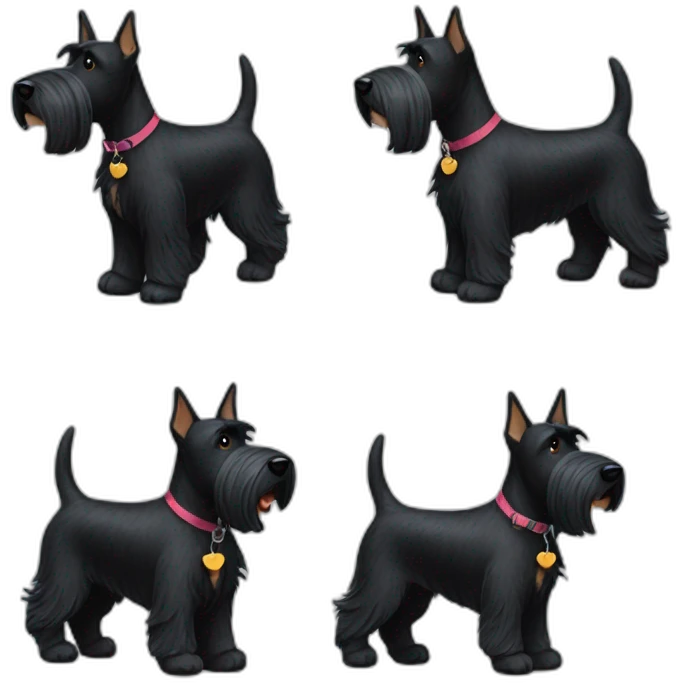 scottish-terrier-dog-walking emoji