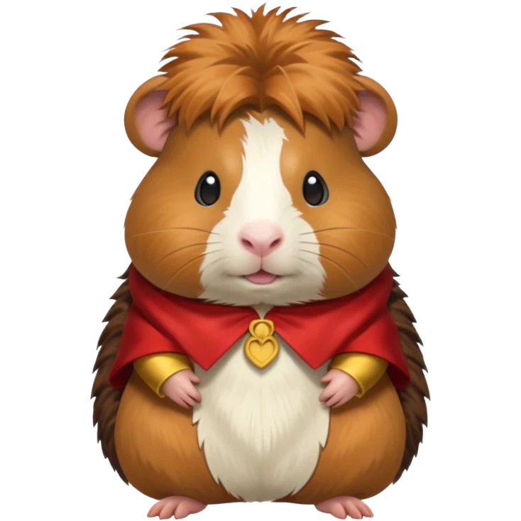 Guinea pig with costume emoji
