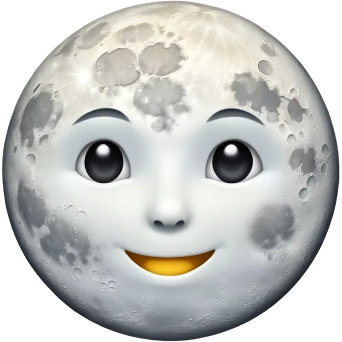 MOON NO FACE emoji