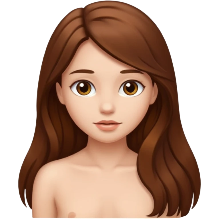 À naked girl emoji