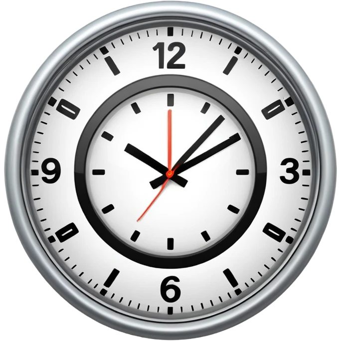 Clock nine emoji