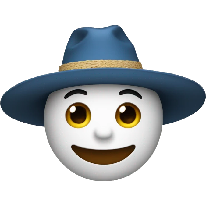 Gamba con un sombrero  emoji