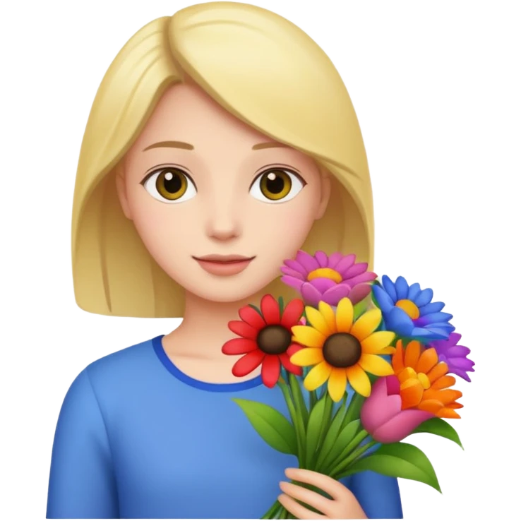flower-bearing person emoji