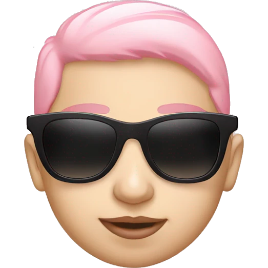 Baby pink sunglasses  emoji