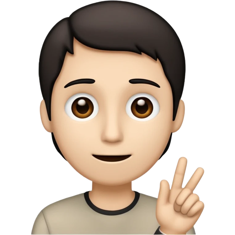 A stickman speaking emoji