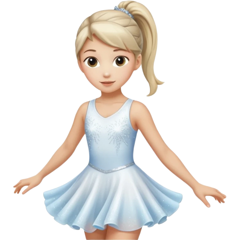 Ice skater girl emoji