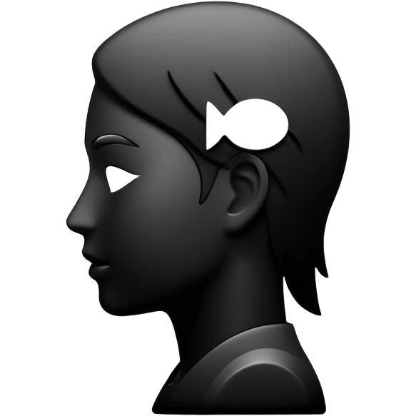 user silhouette icon 3D emoji