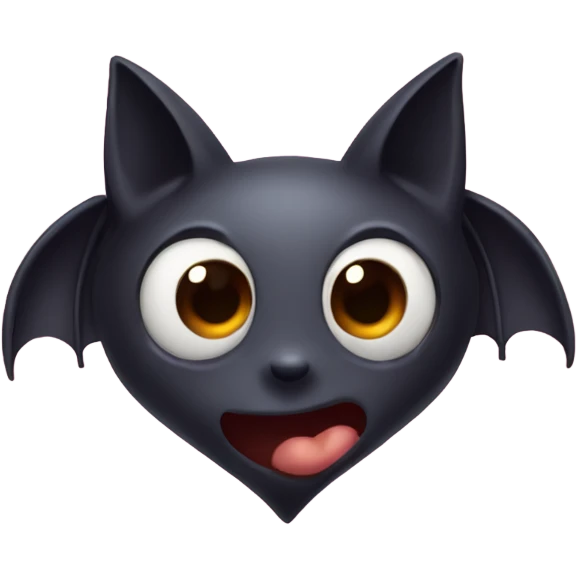 Bat heart eyes emoji