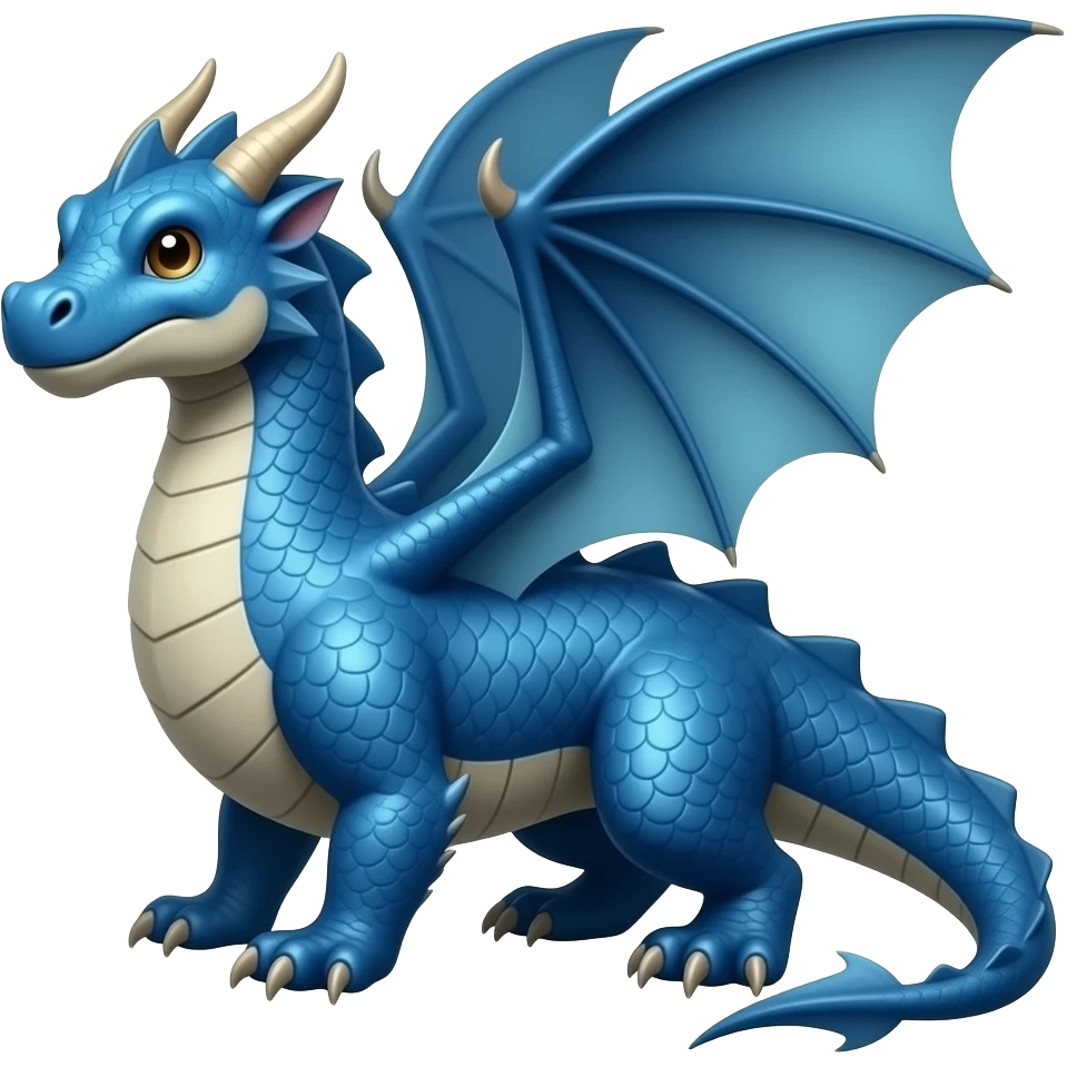 Blue dragon emoji