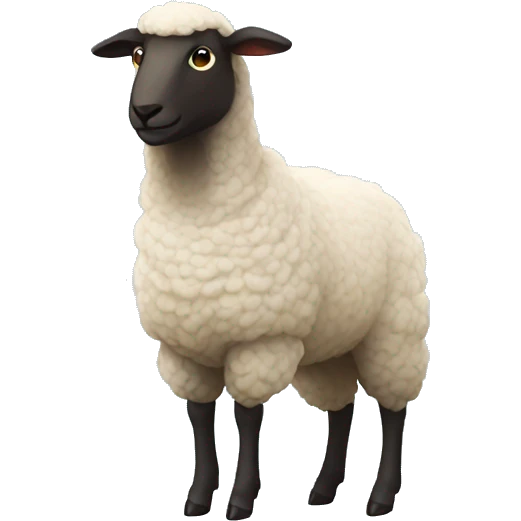 shepherd full body sheep emoji