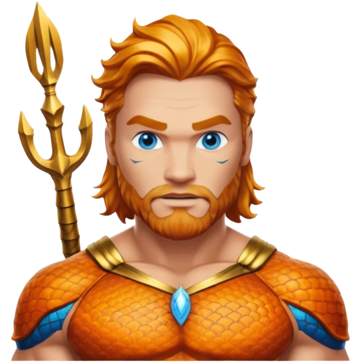 Aquaman with blue eyes emoji