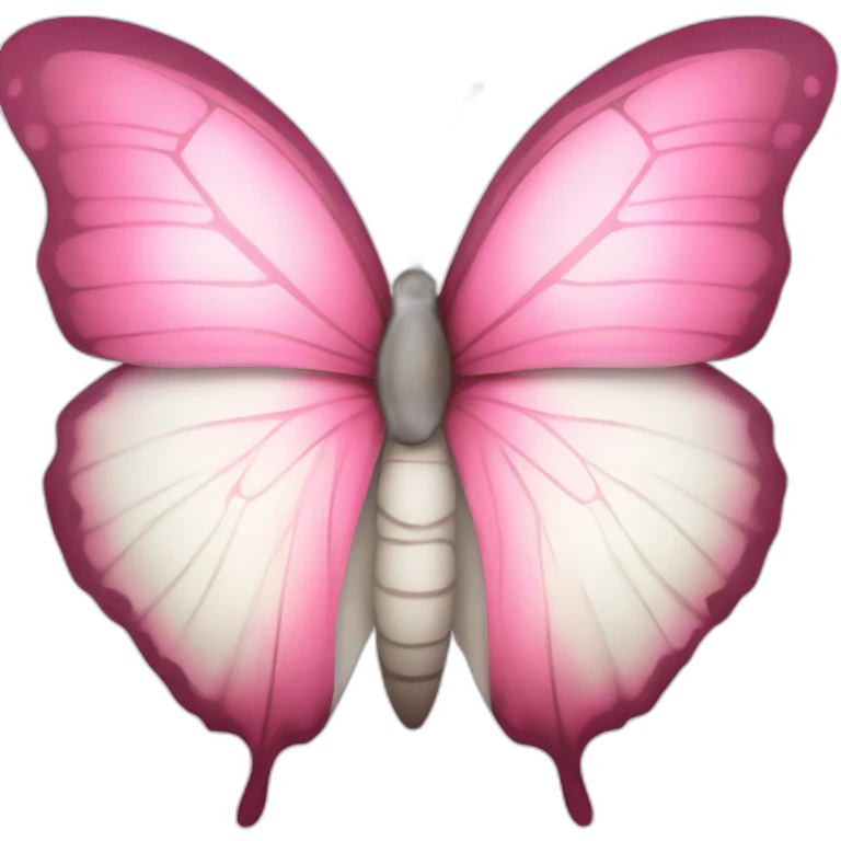 pink and white butterfly emoji