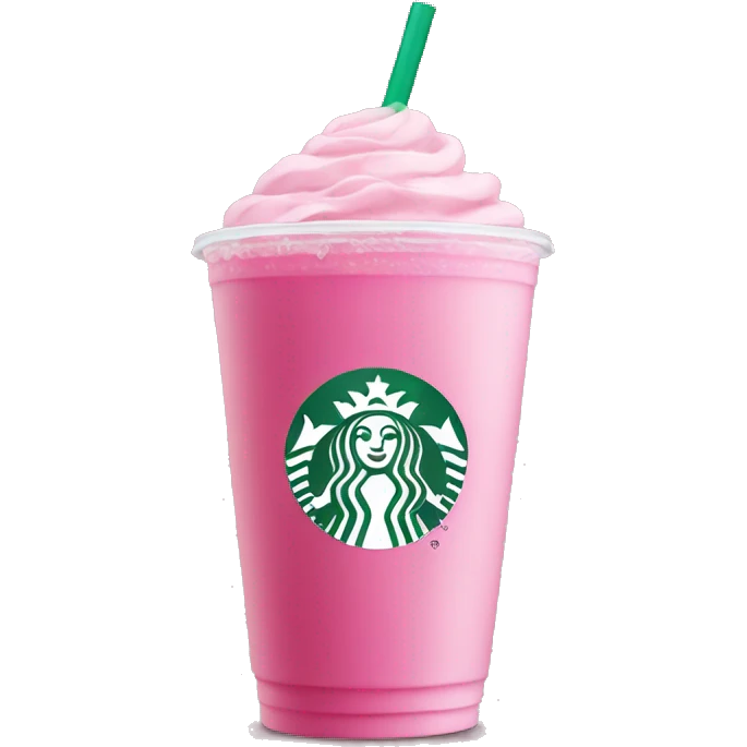 Pink drink from Starbucks emoji