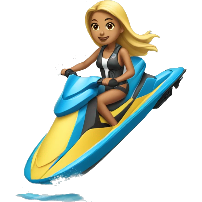 Jet ski Girl  emoji