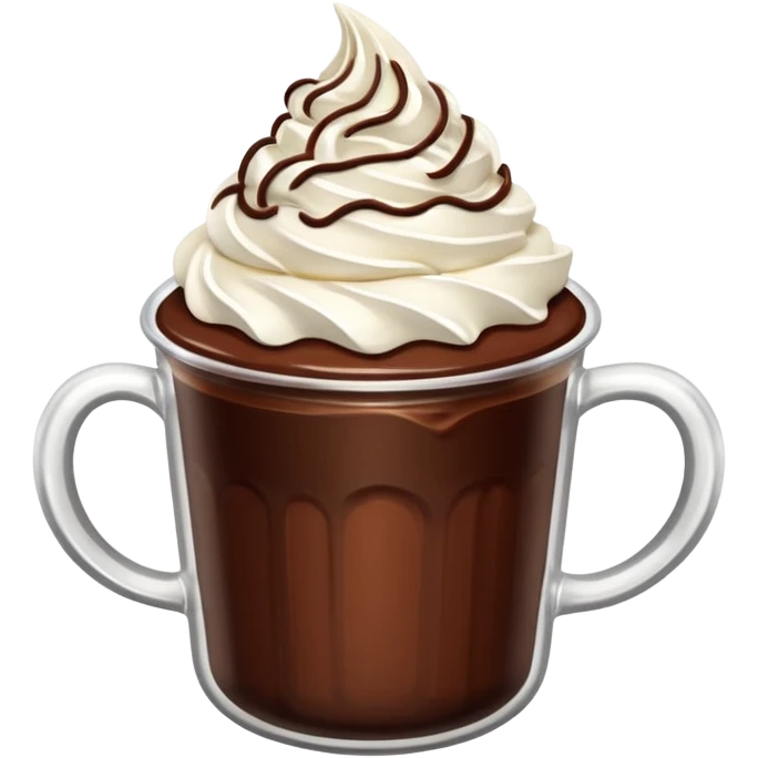 chocolate desert in cup emoji