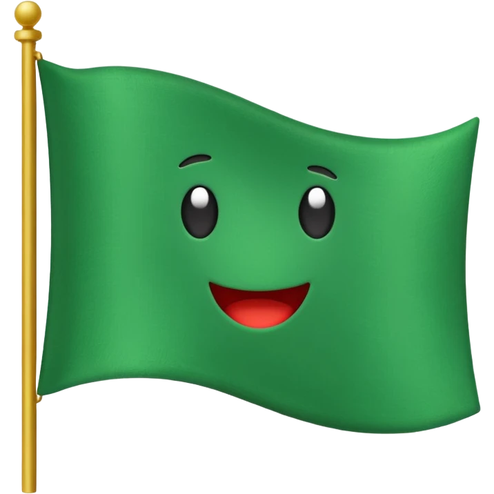 Green flag emoji emoji