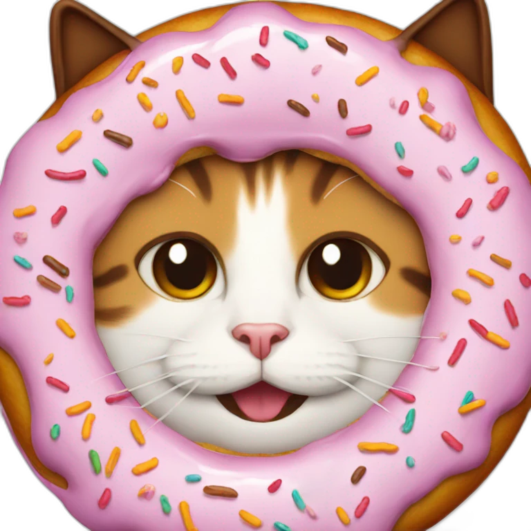 Donut cat emoji
