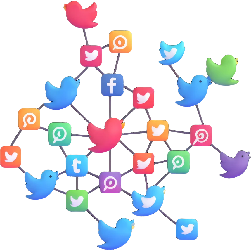 connecting social media accounts, SNS platform integration emoji