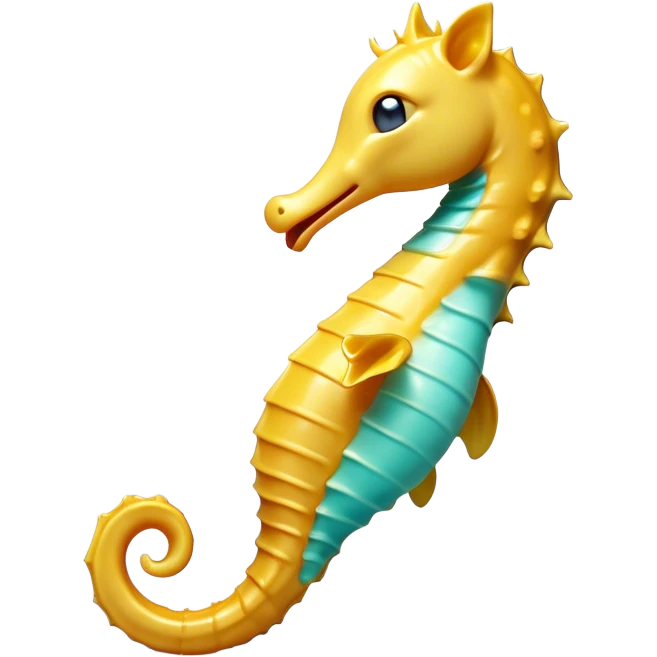 Cinematic Cute Yawning Sea Horse Portrait Emoji, Head tilted slightly with a dramatic, wide-open yawn, showcasing a slender, gracefully curved body with a softly drooping tail and sleepy, half-closed eyes, Simplified yet irresistibly adorable features, highly detailed, glowing with a soft, cozy aquatic glow, high shine, relaxed yet expressive, stylized with a dash of whimsical marine charm, soft glowing outline, capturing the essence of a drowsy yet affectionate sea horse that appears ready to stretch out for a nap! emoji