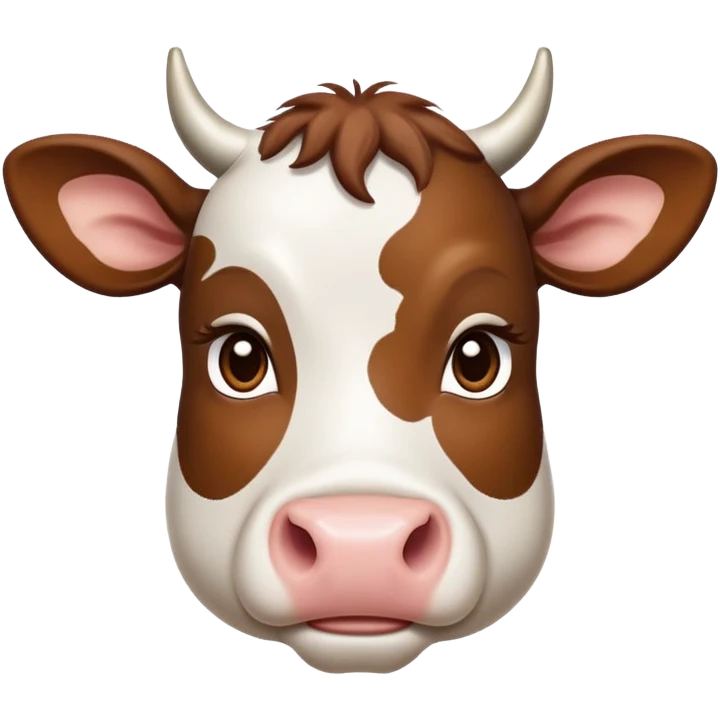 cinematic-noble-brown-and-white-cow calf-portrait-emoji,-poised-and-regal,-with-a-large,-sturdy-build-and-a-beautifully-patterned-hide-of-rich-brown-accented-by-crisp-white-patches,-deep-set-soulful-brown-eyes,-simplified-yet-sharp-and-sophisticated emoji
