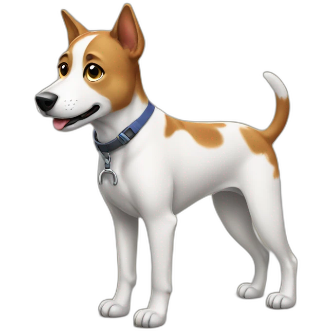 Dog with prosthetic leg  emoji