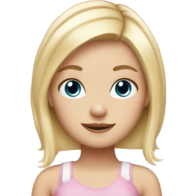 Cute blonde white girl with bunny ears emoji