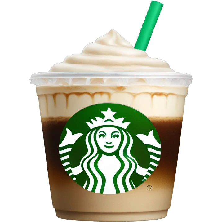 starbucks vanilla iced coffee  emoji