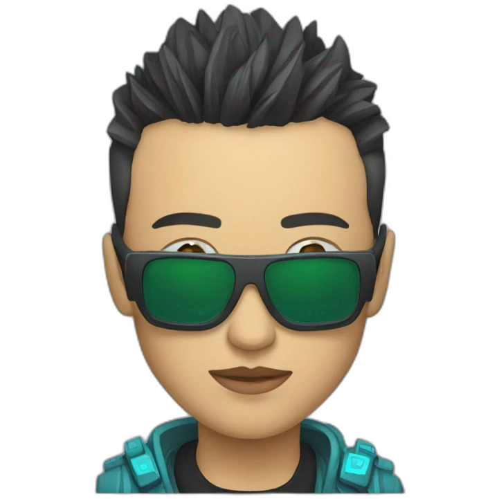 Kazakh cyberpunk emoji