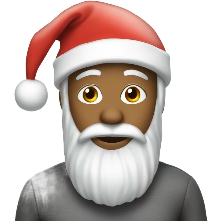 Me with a Santa hat emoji