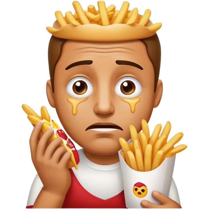 Guy who cried pataka fries emoji
