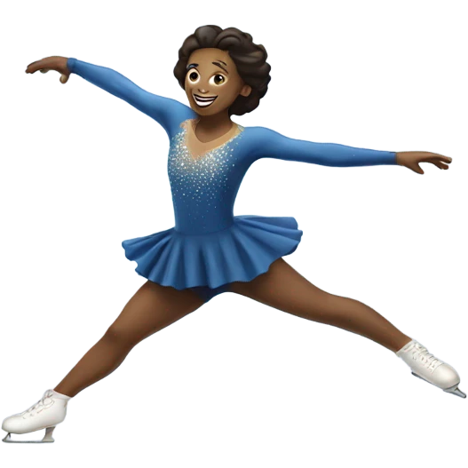 figure skater doing a jump  emoji