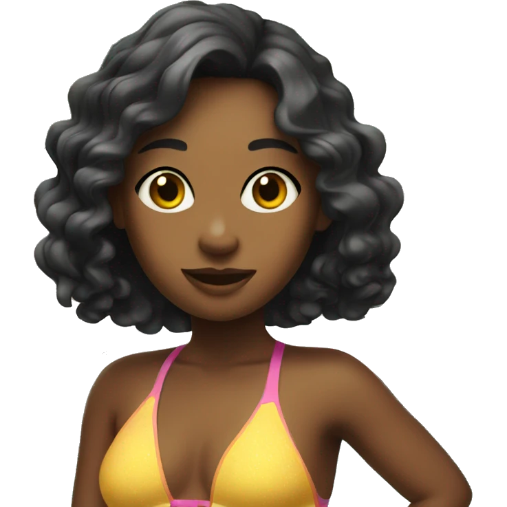 The girl in a swimsuit emoji