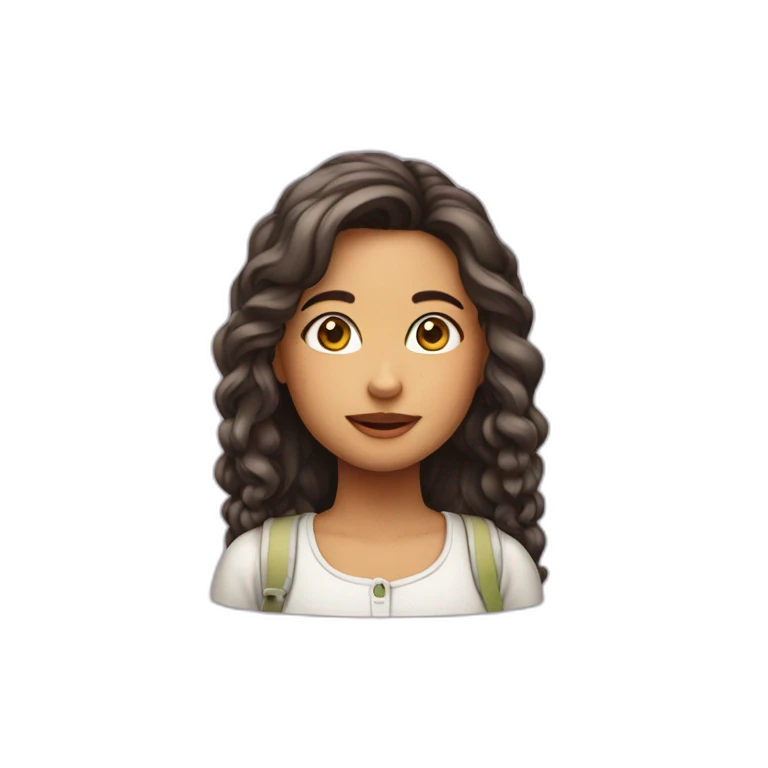 menina com cara de palhaço emoji