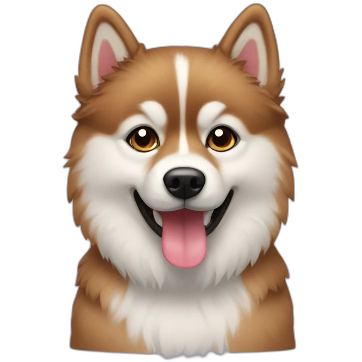 Pomsky dog emoji