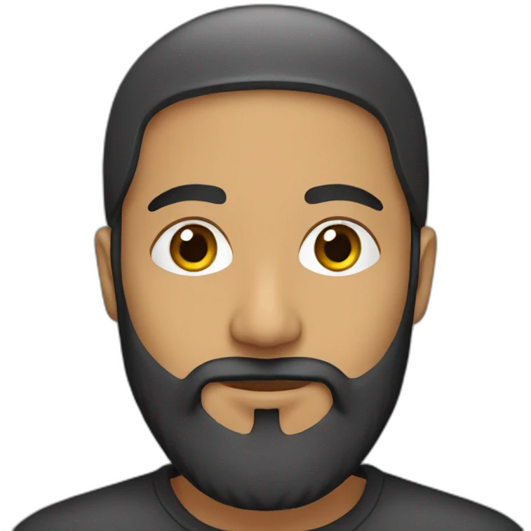 Muslim with beard emoji