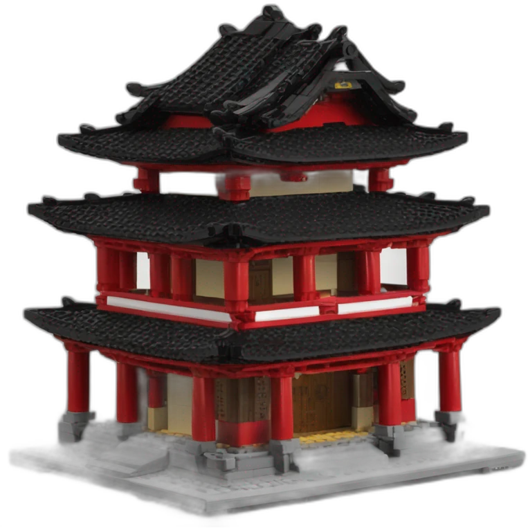 Ninjago temple as lego emoji