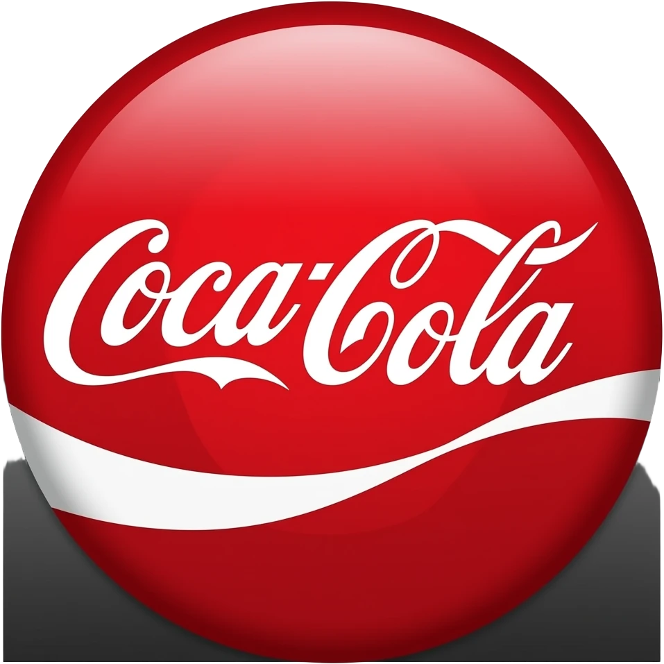 A Coca-Cola Vinyl. The label is the logo and size 3/4 of the full size. I mean the black should be only 1/4 of the size emoji