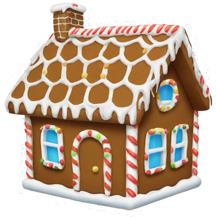 Gingerbread house emoji
