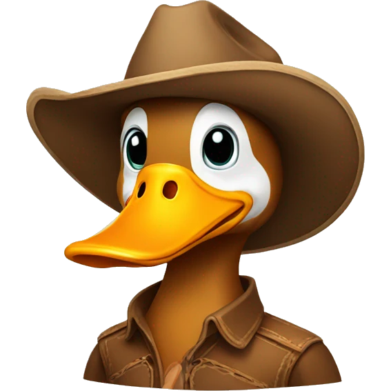 duck with cowboy hat emoji