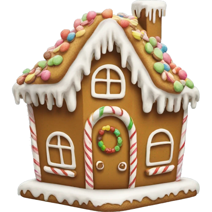 gingerbread house emoji