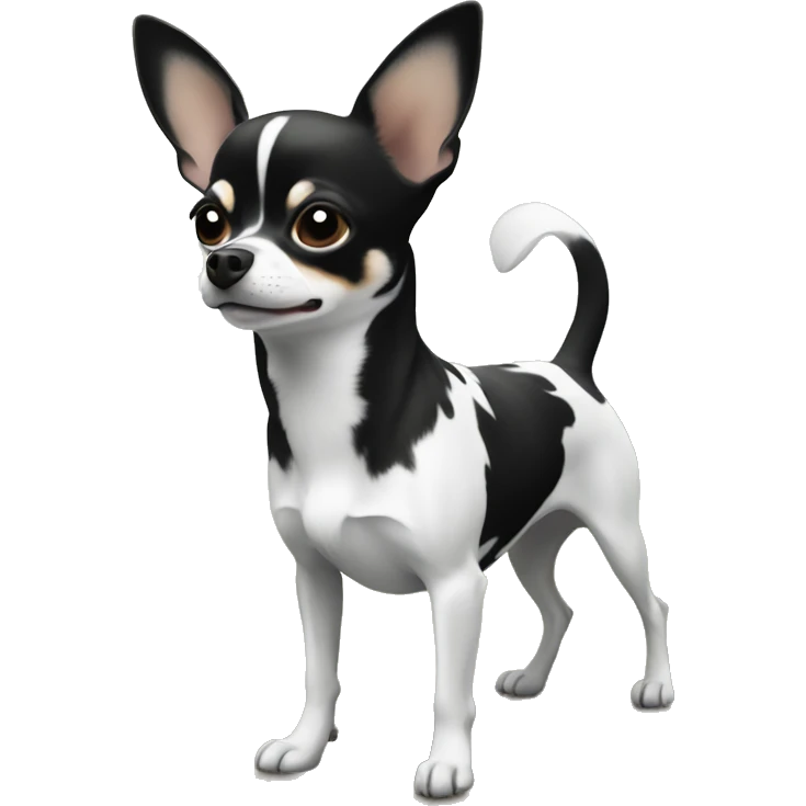 animal in nature daylight chihuahua black and white markings emoji