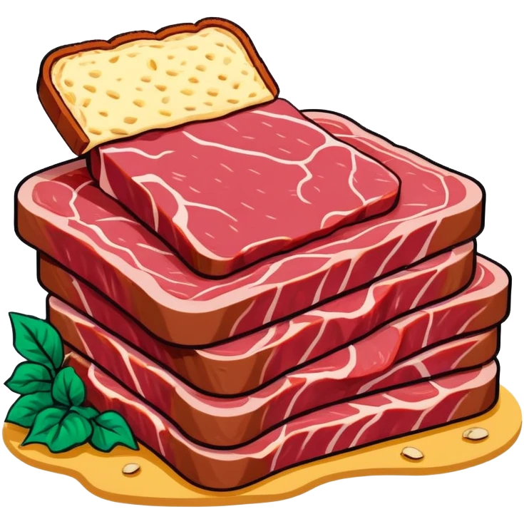 pop art SPAM meat slop advertisement warhol landscape  emoji