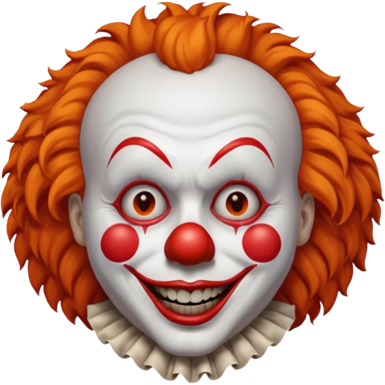 The clown from the movie IT With orange hair emoji