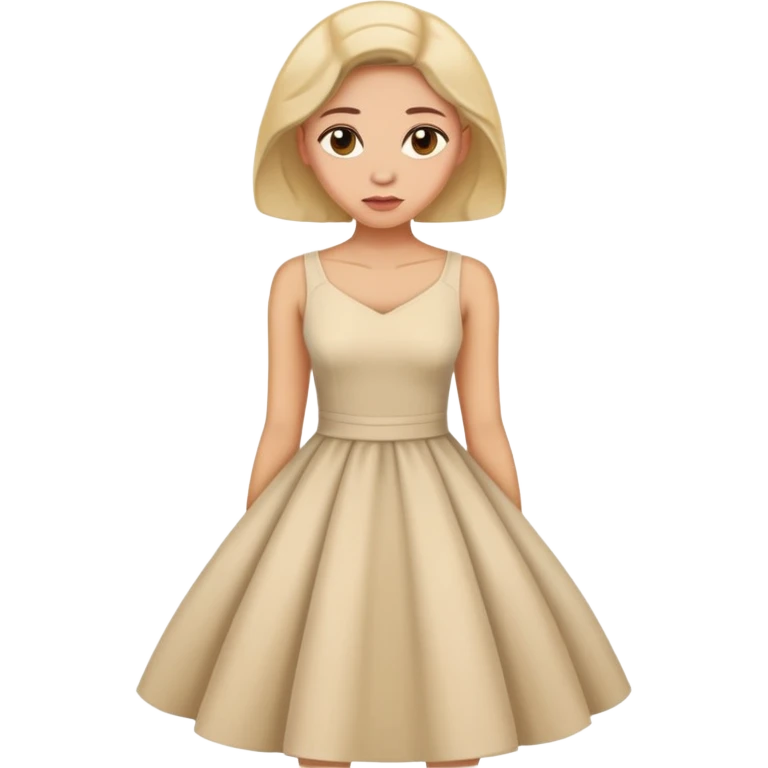 Женщина думает по платье emoji