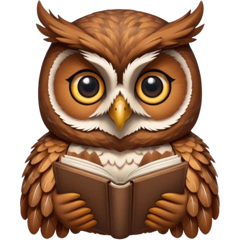 reading owl emoji